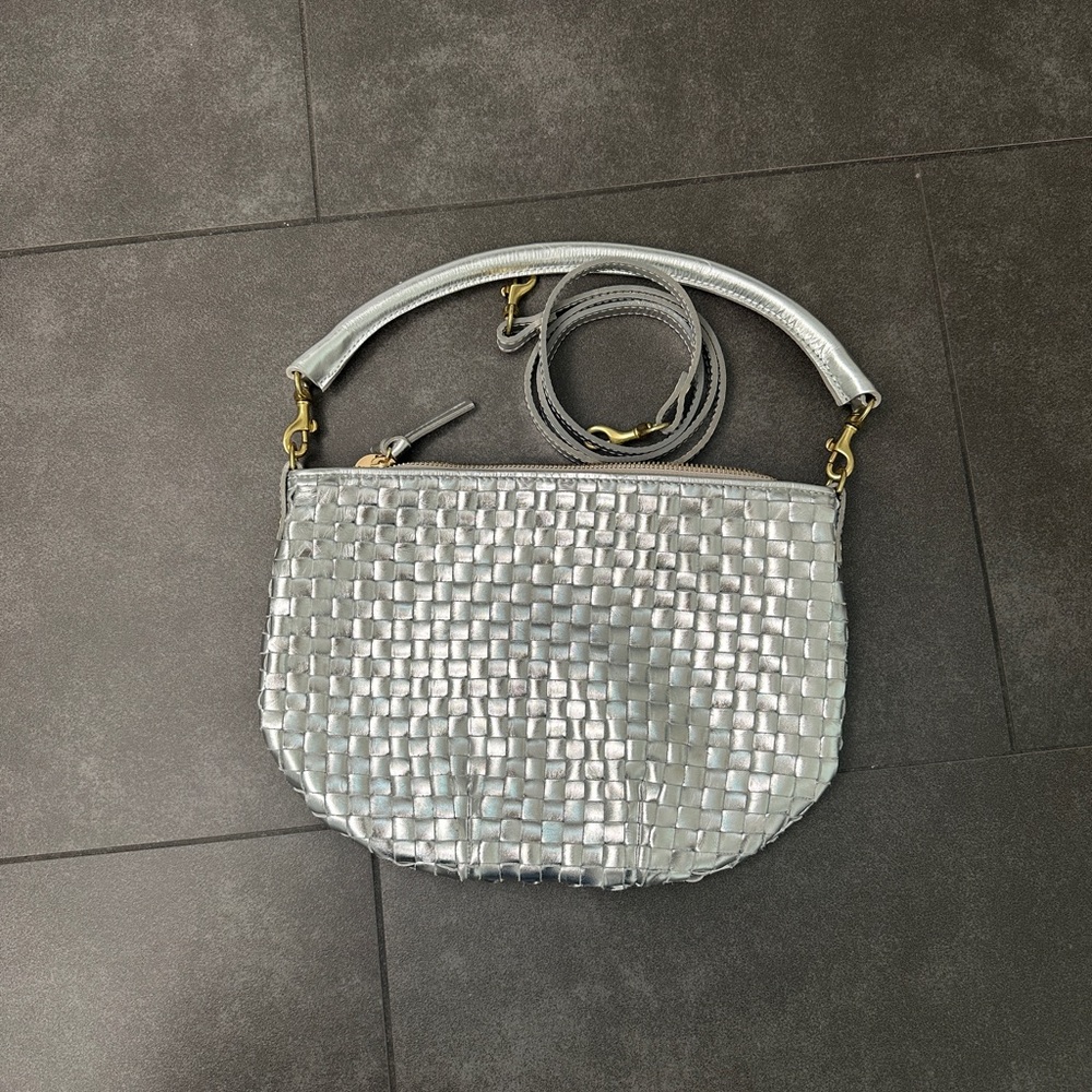 Clare V Silver Petit Moyen Messenger